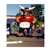 inflatable cartoon cow